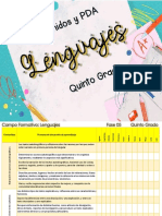 5° Contenidos y Procesos de Desarrollo de Aprendizaje Del Campo Formativo Lenguajes