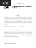 A intencionalidade da consciência