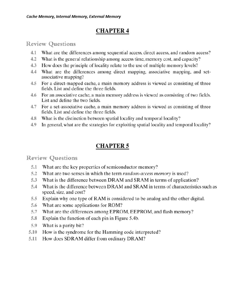 Soal cache internal external memory pdf