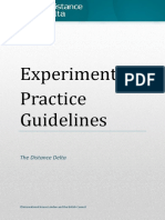 M2 PDA Experimental Practice Guidelines
