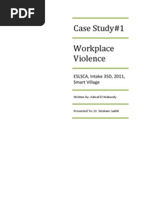Workplace Violence Asharf