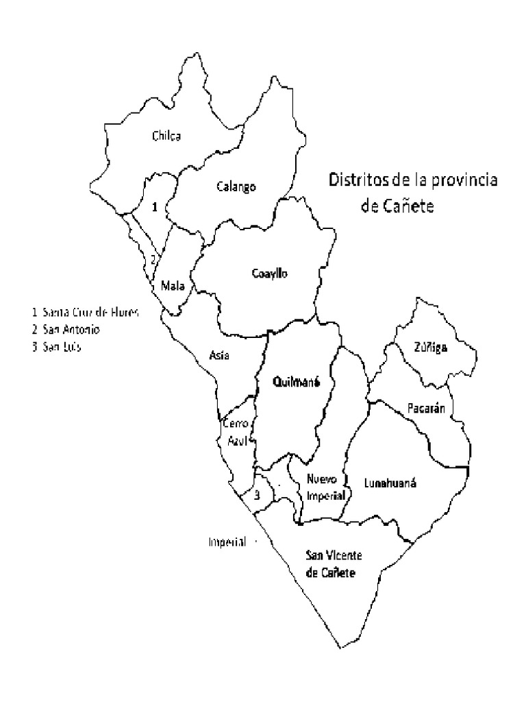 Mapa De Cañete Pdf