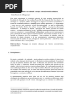 Da utopia a realidade e da realidade a utopia educação social e solidária.
