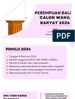 Perempuan Bali Calon Wakil Rakyat