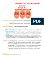 Patologias Mas Frecuentes Del Sistema Digestivo