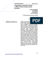 Pemanfaatan Dan Pengenalan Linguistik Forensik Untuk Siswa/Siswi SMA Di Palopo Sebagai Upaya Pencegahan Perundungan