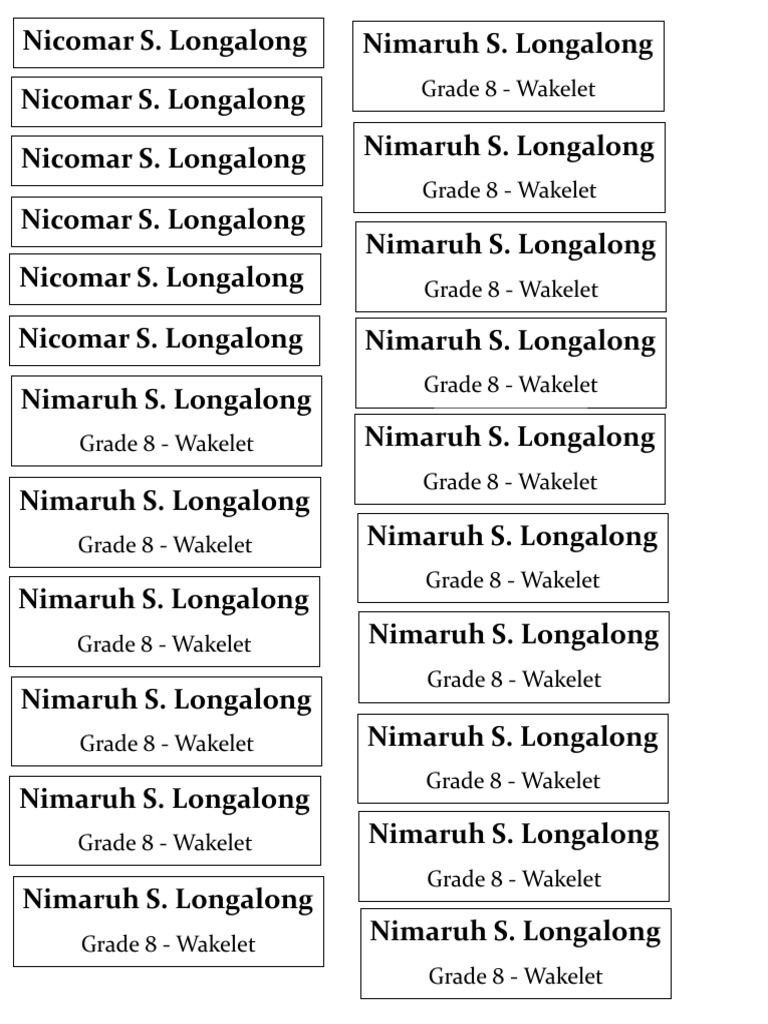 Names Names Names | PDF