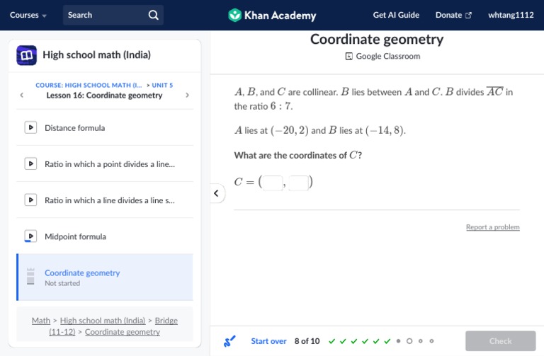 Coordinate geometry practice khan academy pdf