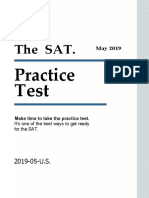 May 2019 Sat U.S. Test