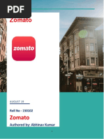 Zomato Research Case Study