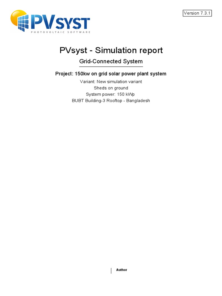 150 kW Solar Power Plant Report | PDF | Photovoltaics | Solar Power