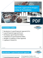 Logical Framework Approach in Project Planning & Formulation