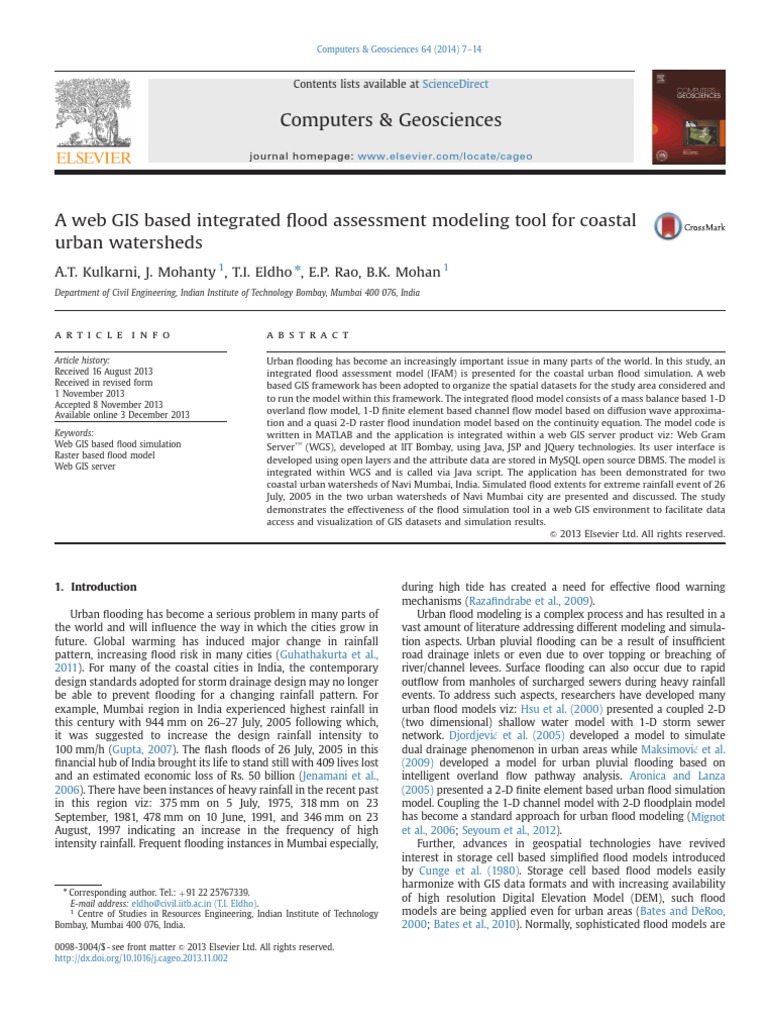 2014-A Web GIS Based Integrated Flood Assessment Modeling Tool For ...