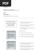 A2 Flyers Writing Part 7 Guide | PDF | Language Arts & Discipline