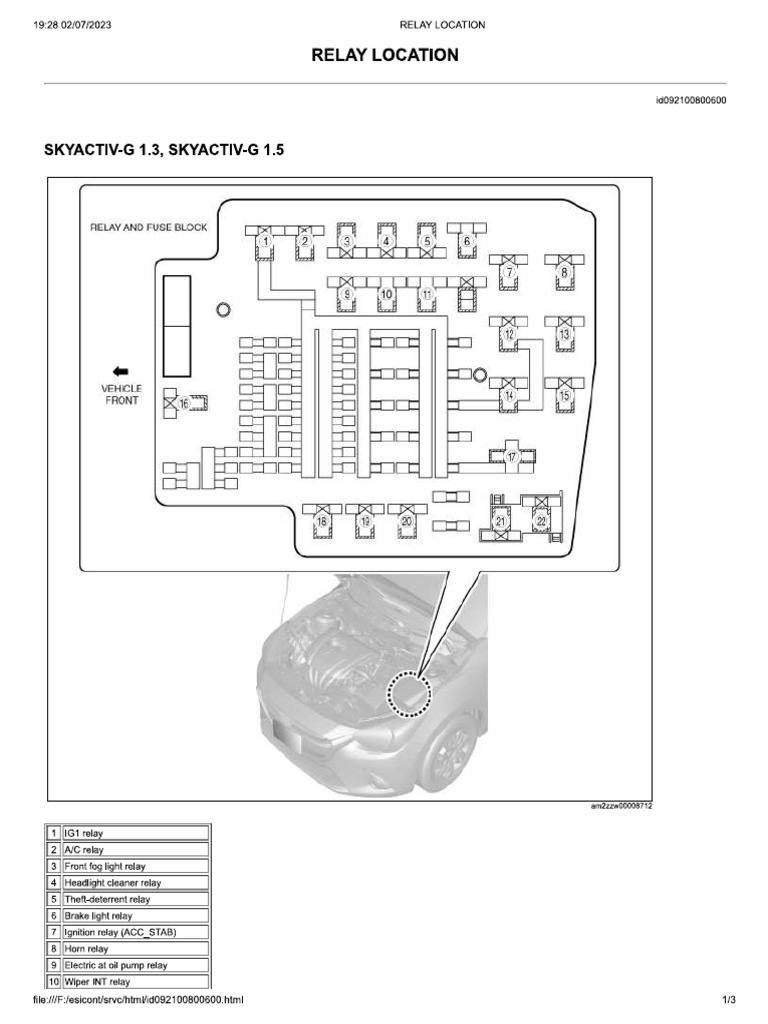 Engine Relay Box | PDF