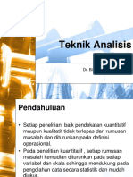 Teknik Analisis Data