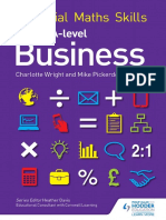 Essential Maths Skills For AS&A Level Business