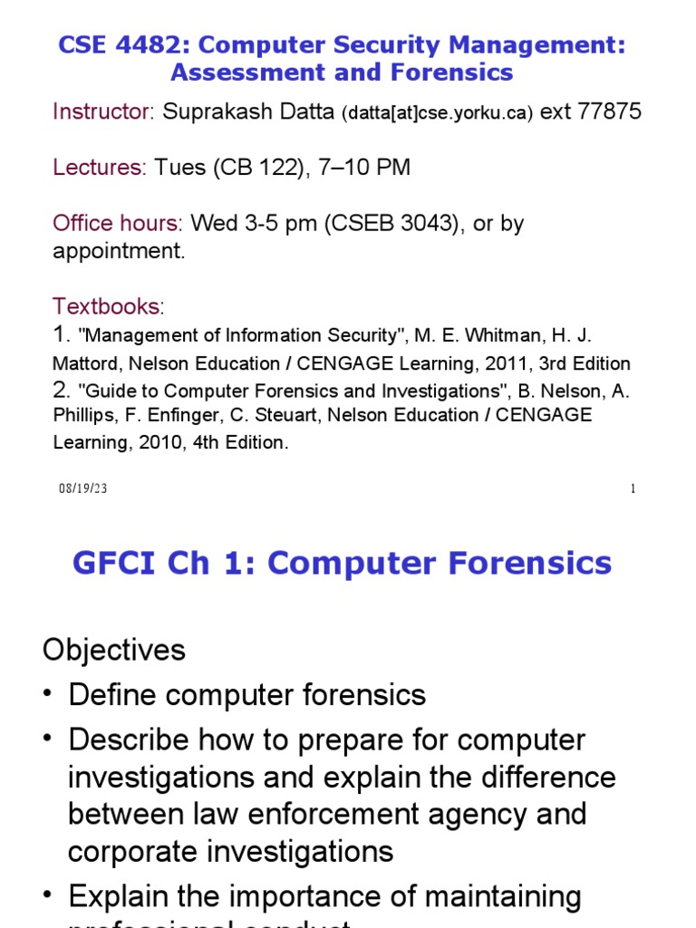 Computer Forensics Overview and Practices | PDF | Computer Forensics ...