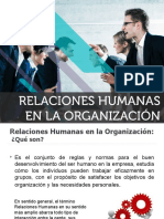 Relaciones Humanas en La Organizaci N