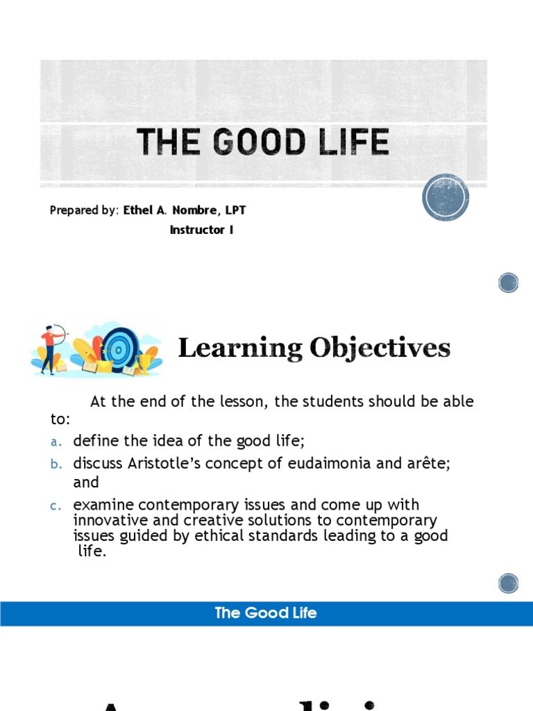 Understanding Eudaimonia and the Good Life | PDF | Virtue | Psychology