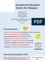 2020s Transnational Education and The Option For Malaysia