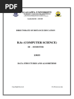 UG - B.Sc. - Computer Science - DATA STRUCTURES AND ALGORITHMS-13033