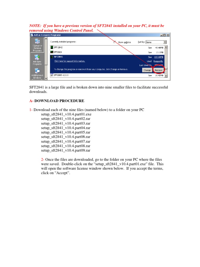 Serial number sft2841 v16 45