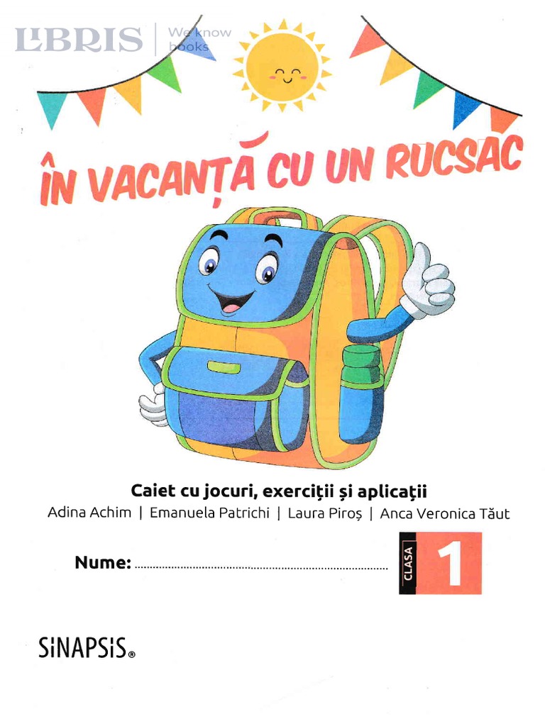 Rucsacul de vacanță pentru clasa 1 | PDF