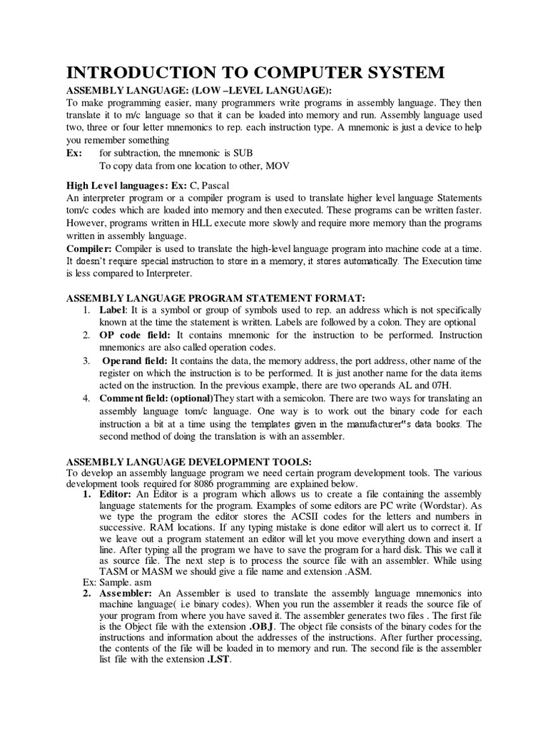 Introduction To Computer System-1 | PDF | Computers