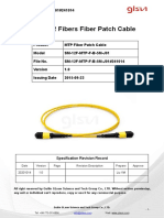 Os2 SM 12 Fiber MTP Female To MTP Female 5m Fiber Optic Patch Cable Data Sheet 241014