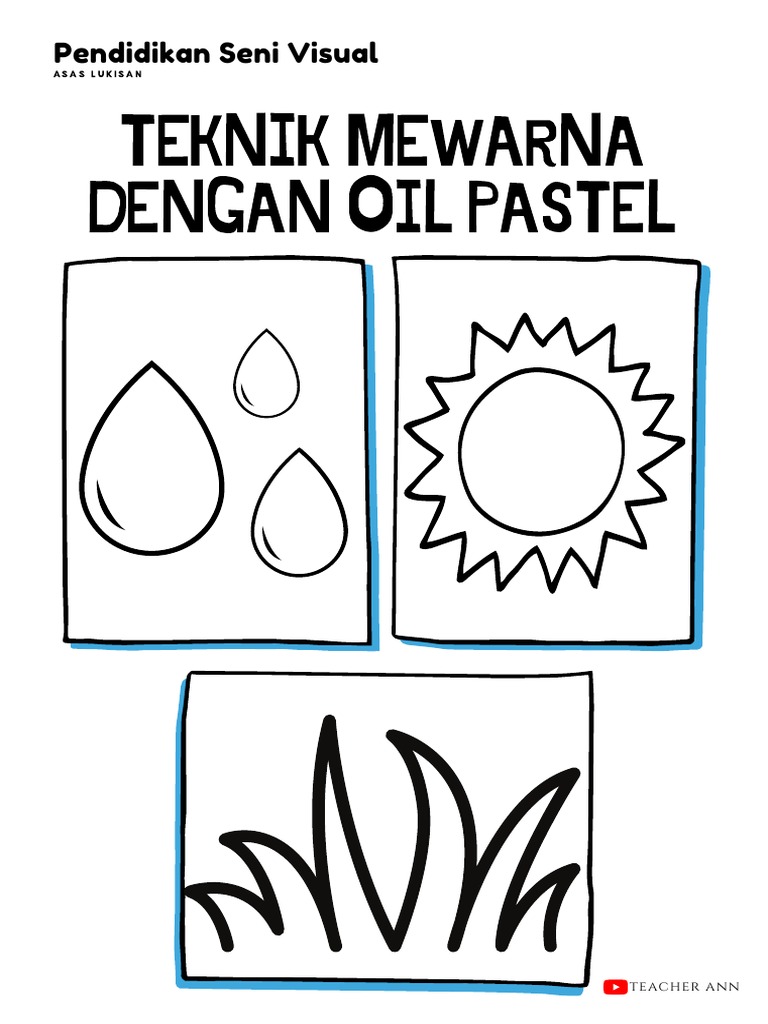 Oil Pastel Blending Worksheet PDF