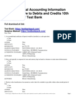 Using Financial Accounting Information The Alternative To Debits and Credits 10th Edition Porter Test Bank Download