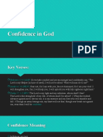 Confidence in God