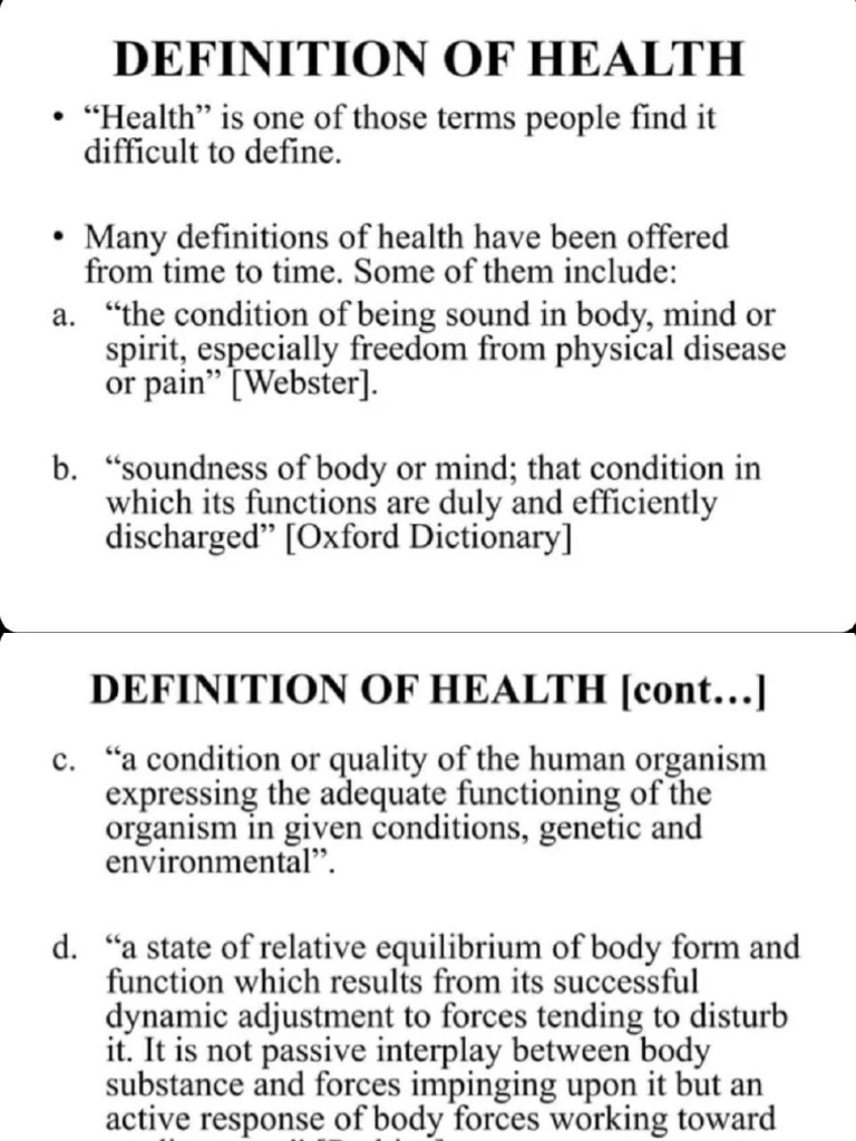 Concept Of Health Pdf