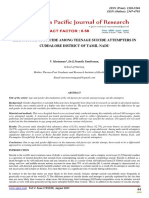 Risk Factor of Suicide Among Teenage Suicide Attempters in Cuddalore District of Tamil Nadu by v. Mariamma