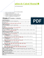 Programmation Calcul Mental P4