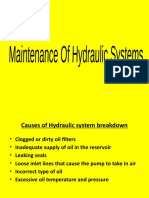 3. MAINTENANCE OF HYDRAULIC SYSTEMS