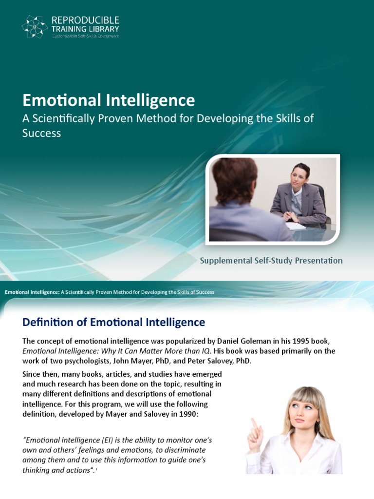 Mastering Emotional Intelligence Skills | PDF | Optimism | Emotional ...