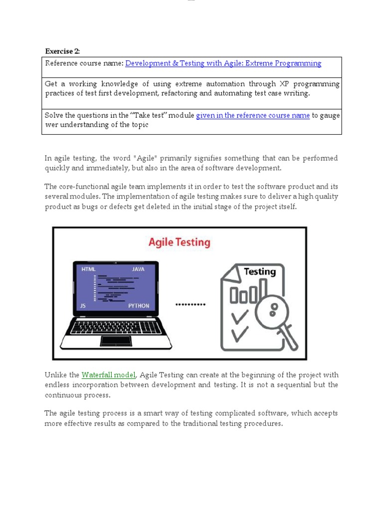 Agile Testing with Extreme Programming | PDF | Software Development ...