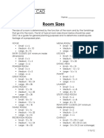 Room Sizes