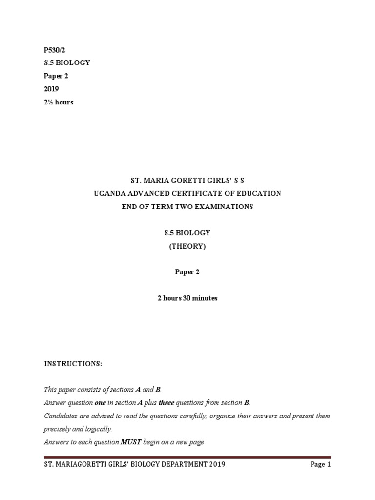 Biology 2 | PDF | Epithelium | Cell Membrane