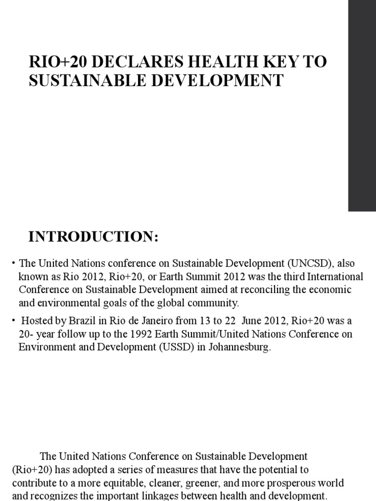 Rio 20 | PDF | Politics | Social Science