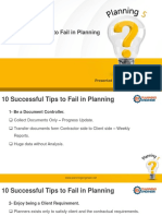 10 Successful Tips To Fail in Planning