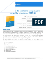 Chestionar de Evaluare A Copingului Cognitiv-Emoţional (CERQ)