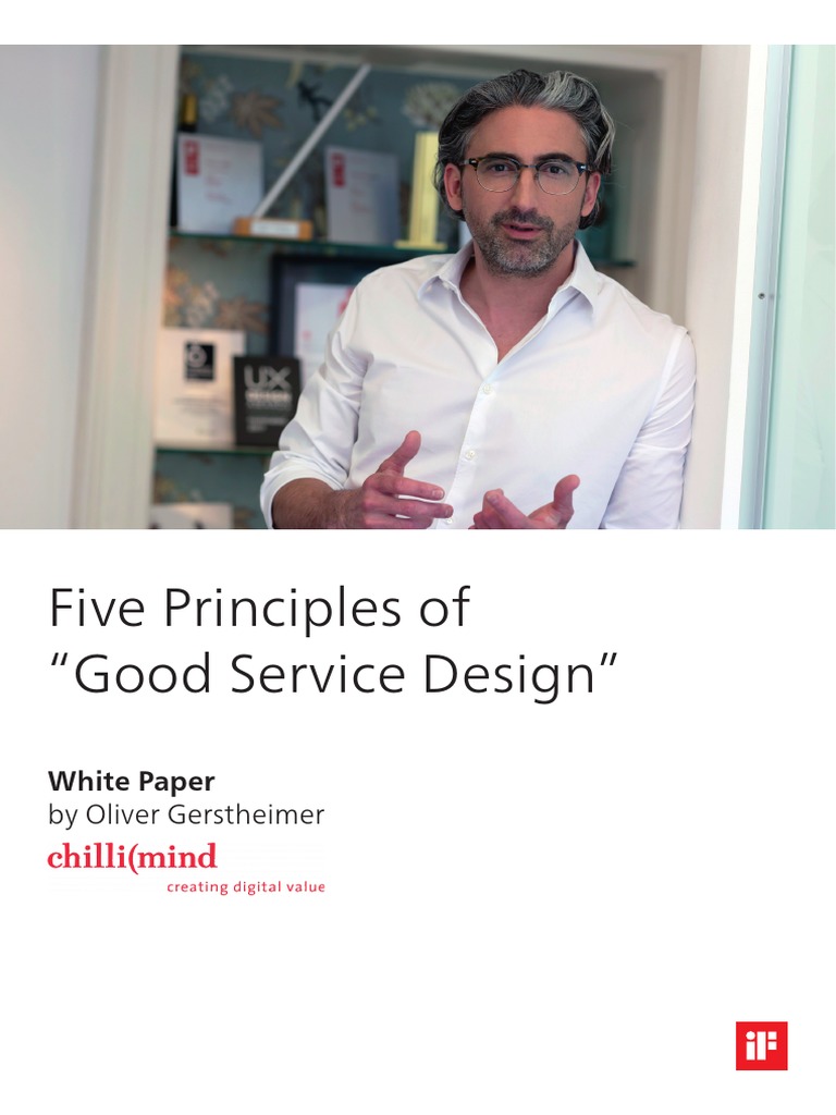 Five Principles of Good Service Design | PDF | Thought | Experience