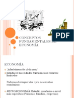 Conceptos Fundamentales de Economía. Psu