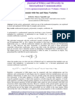 Polynomials With One and Many Variables