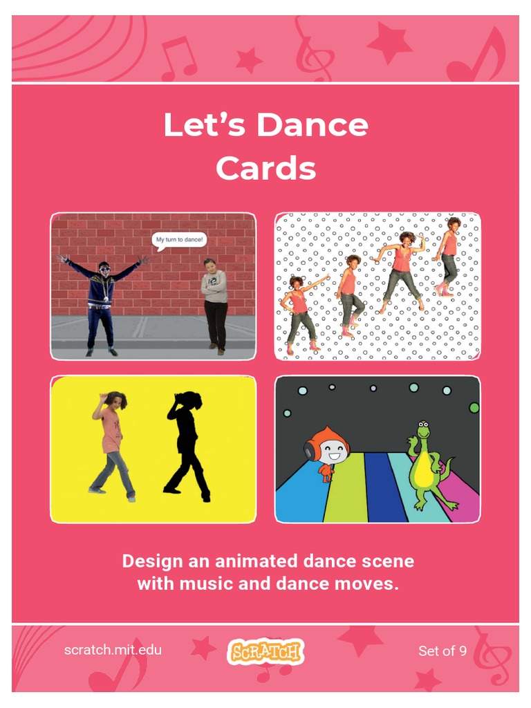 Dance Cards PDF Scratch (Programming Language) Dances