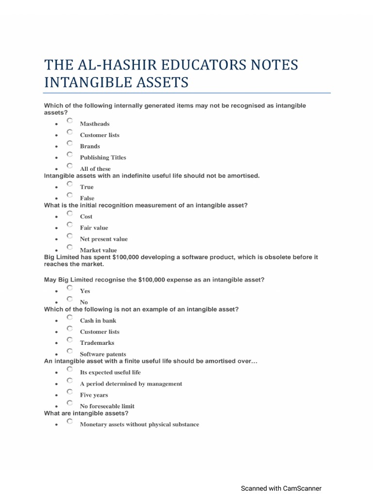 Intangible Notes Tae Pdf