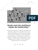 Quels Sont Les Meilleurs Styles de Leadership - Destination Leadership